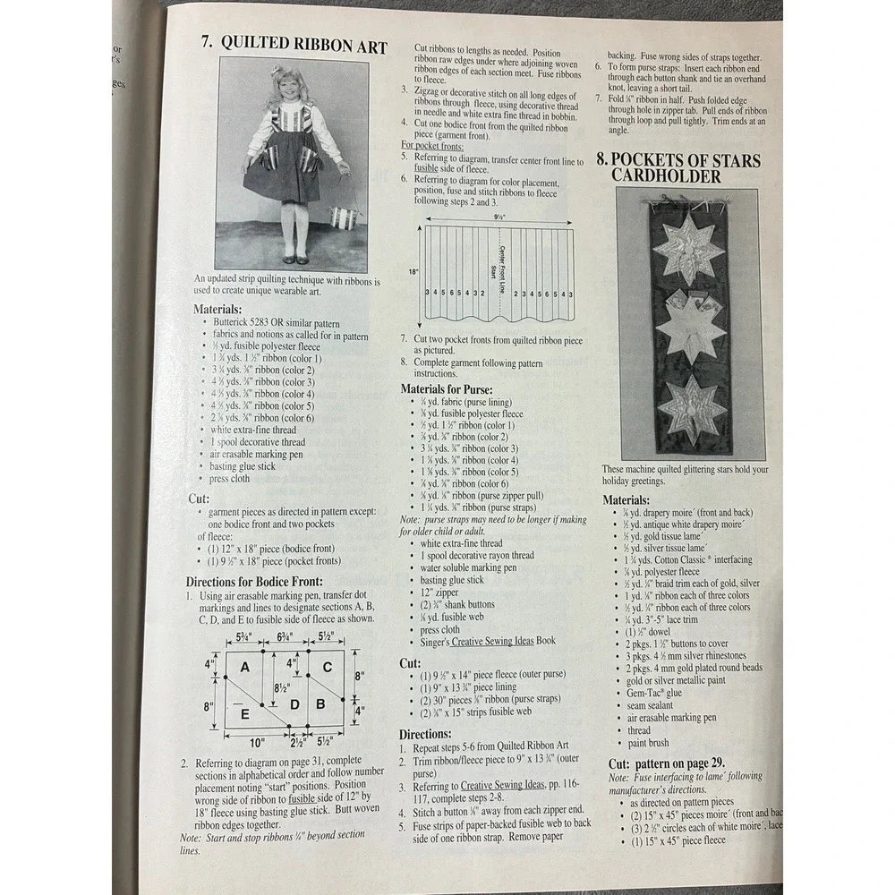 Lot Of 2 Vintage 1992 Hancock Fabric Magazines Holiday Craft & Directions Sewing